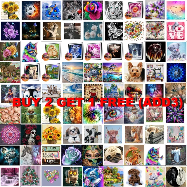 89Style 5D DIY Full Drill Diamond Painting Embroidery Cross Stitch Home Decor UK