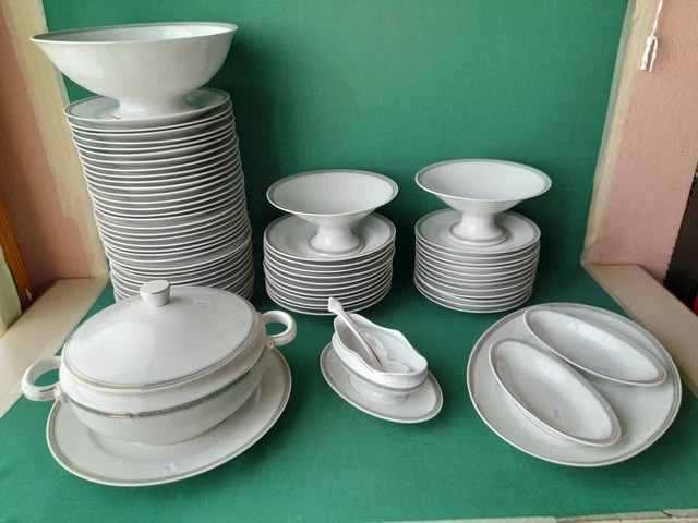 Set Stoviglie Porcellana 16 Pezzi Nero - Piatti, Ciotole E Tazze Per 4 Persone Design Moderno - Foto 3