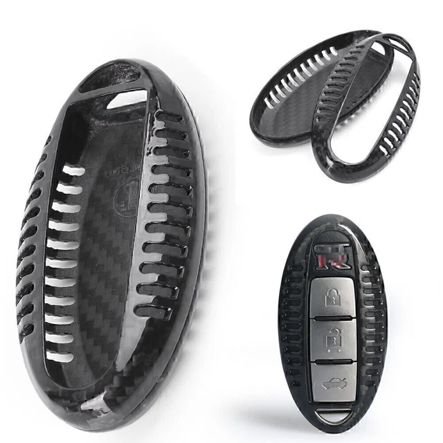 Carbon Fiber Remote Fob Key Shell Holder Cover For Infiniti Q50 Q70 Q60 G37 Gift