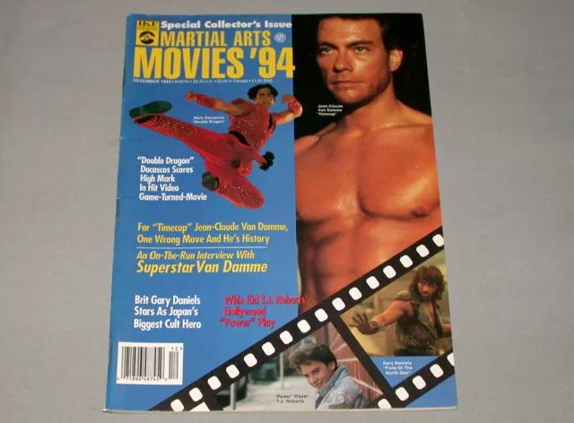 Dec. 1994 Martial Arts Movies 1994 Magazine  with Jean-Claude Van Damme on Cover