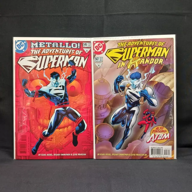 The Adventures of Superman 546 And 547 DC Comic Book Lot of 2 1997 Modern Age
