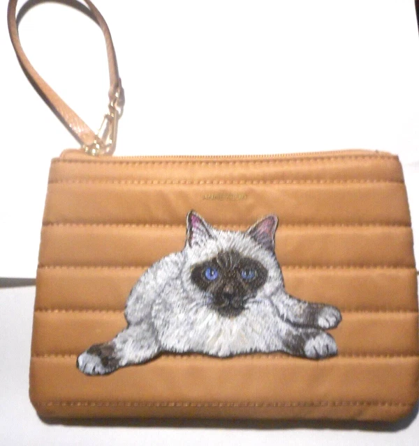 Birman Cat Wristlet Purse Designer Bag Hand Painted