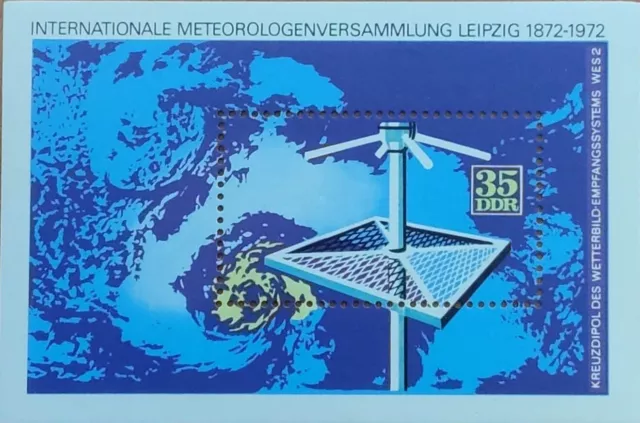 Block 35 +Meteorologenversammlung Leipzig+ 1972+ postfrisch+ Michel Nr. 1746