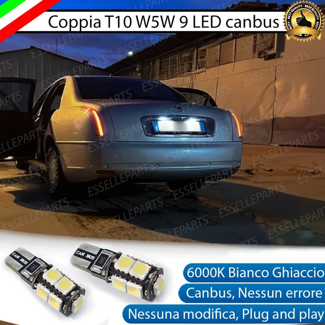 Coppia Luci Di Posizione 9 Led Lancia Ypsilon T10 W5w + Spegni Spia No - Foto 8