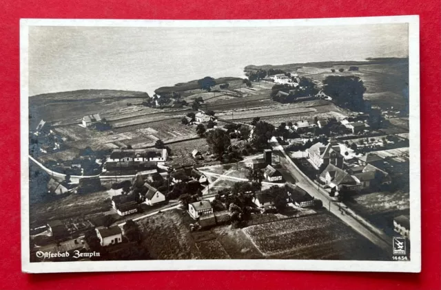 Foto AK Ostseebad ZEMPIN um 1938 Luftbild Fliegeraufnahme     ( 124375