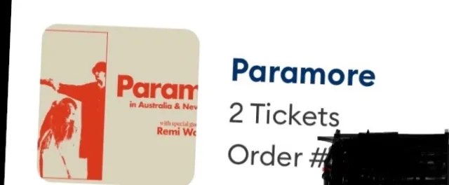 Paramore Tickets x 2 Sydney Domain