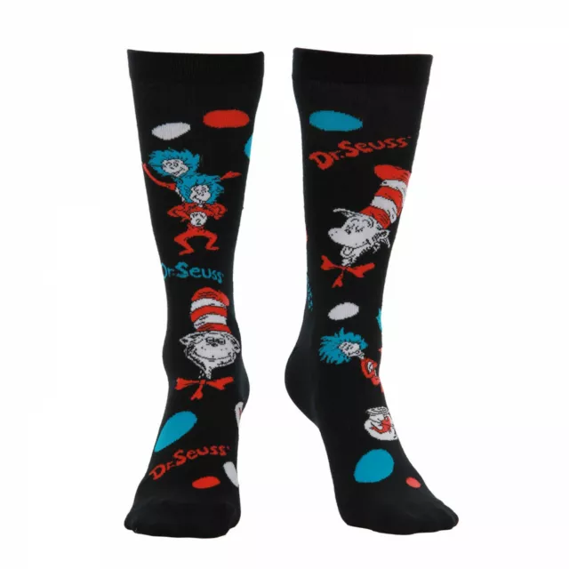 Dr Seuss Cat In The Hat Socks Black
