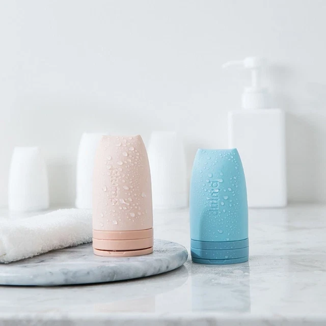Contenedor de gel de ducha botella de silicona botellas vacías tubo subembotellado