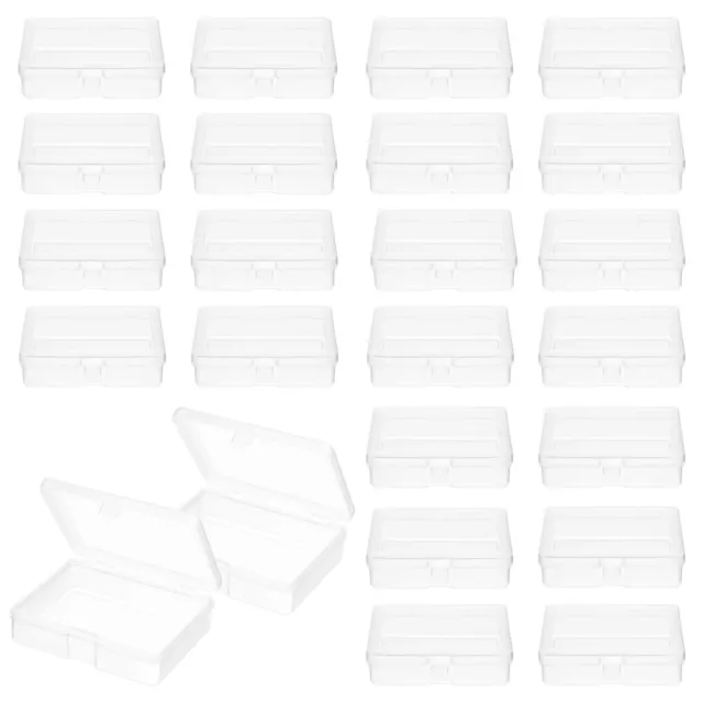 24 Pcs Bead Storage Boxes Packing Small Containers with Lids