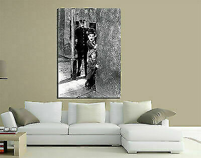 Tela Canvas Telaio Premium Alto Spessore 5 cm Pronto da Appendere Giallobus Quadro Charlie Chaplin 50x50 Quadri Moderni per la casa 