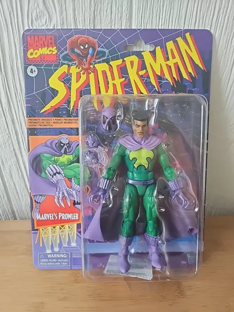2024 Marvel Spider-Man Legends Walmart Retro Card PROWLER 6" Scale Hasbro Figure