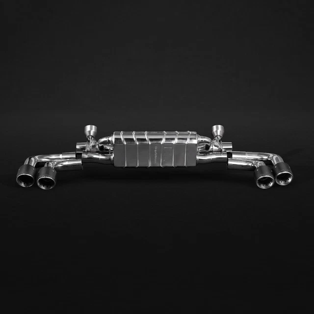 Capristo Porsche 536 Cayenne Turbo 2019+ Valved Muffler ECE Carbon Tips E2P