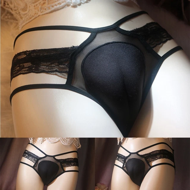 Comfy Fashion Mens Brief Underwear Panties Sexy Thong Sissy Pouch Panties
