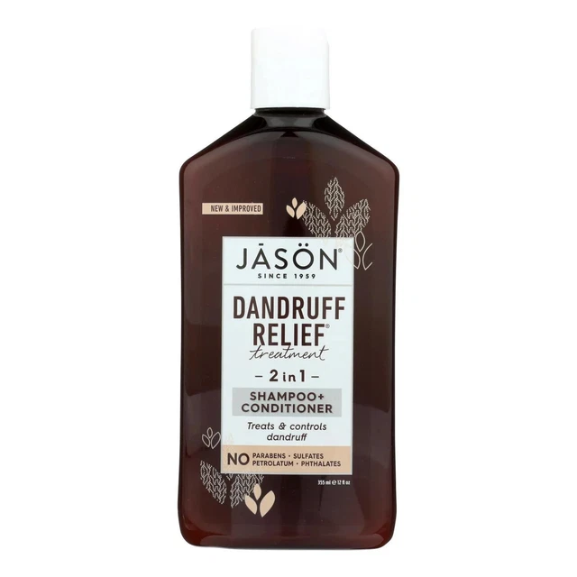 NEW Jason Natural Products Shampoo and Conditioner - Dandruff Relief - 12 oz
