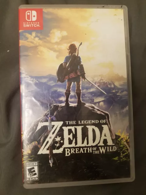 The Legend of Zelda Breath of The Wild (2017, Nintendo Switch) Case + Cartridge