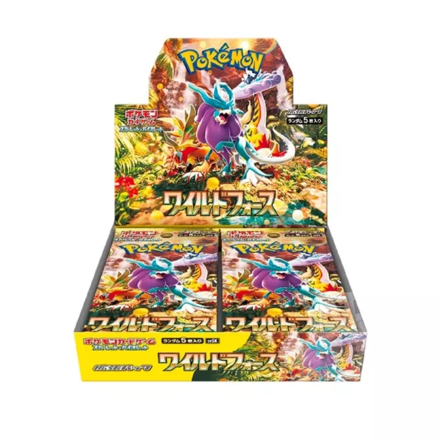 Pokémon Wild Force Booster Box Sv5K Sealed  Japanese