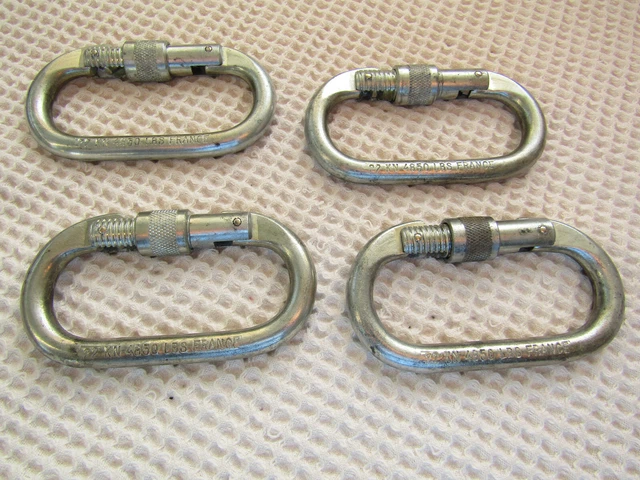 Lot de 4 Mousquetons à vis
