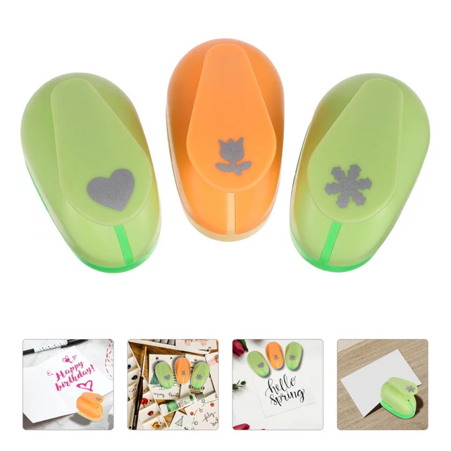 3 piezas grabadora de papel copo de nieve álbum de colección caja niño