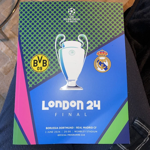 CHAMPIONS LEAGUE FINAL Borussia Dortmund v Real Madrid Programme June