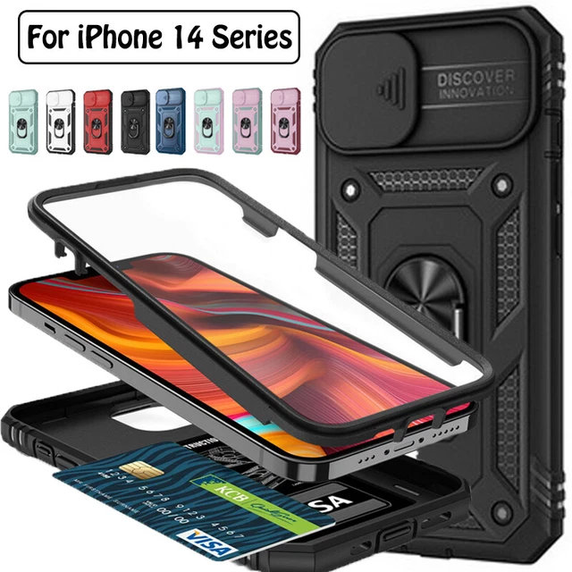 Hülle für iPhone 14 13 12 11 Pro Max XR XS 8 Handy Schutzhülle Case Ring Magnet