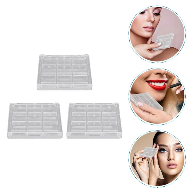 3 Pcs Palette De Maquillage Boîte D'ombre À Paupières Plateaux À Outils Portable