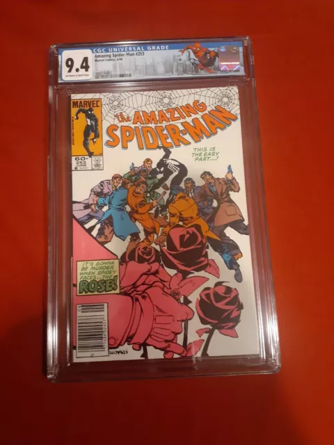 Amazing Spiderman #253 CGC 9.4 Ist App Rose ( Son of Wilson Fisk-Kingpin )