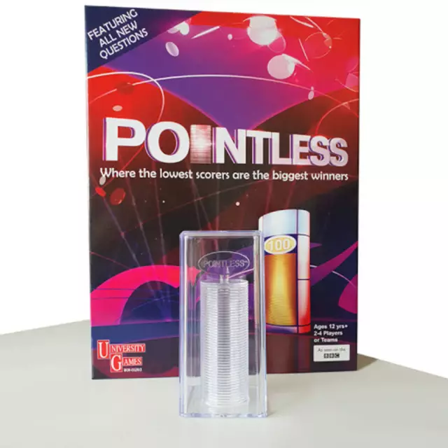 Pointless TV Show Board Game Featuring New Questions (2018) by University Games