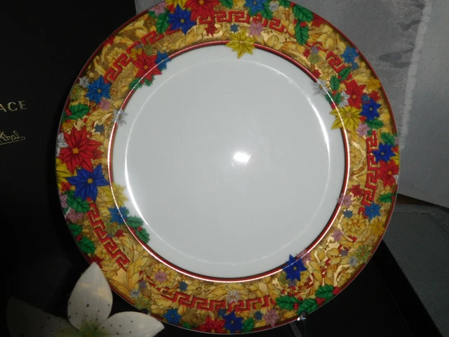 Rosenthal Versace Holiday Alphabet 2 x Frühstücksteller 22 cm  Neu & Ovp