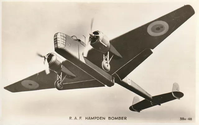 R P Postcard - R A F Hampden Bomber - 2475