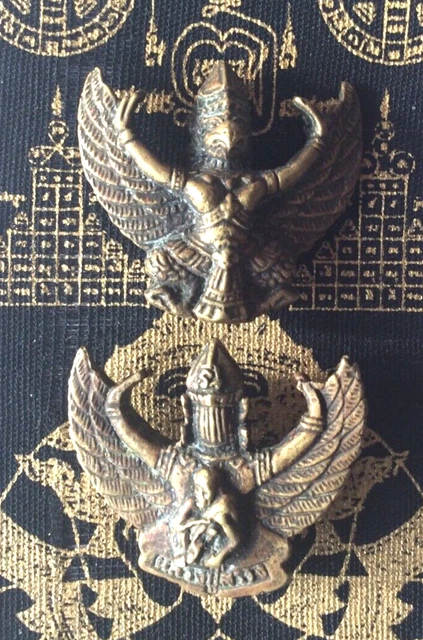 Amulette Sacrée Thaïlandaise - Bouddha Moine Garuda Oran, Alliage, T56