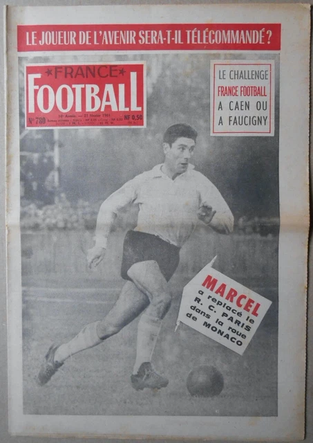 LEON ROSSI ET Philippe Pottier en Une France Football N° 828 Du 23