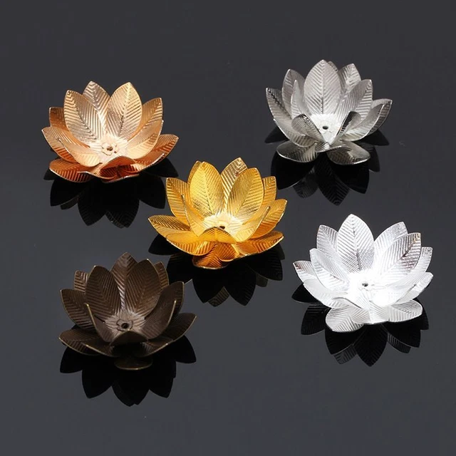 Beads Caps Three Layer Plated Copper Flowers Base Setting Filigree Wraps Charms