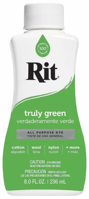 Rit DYE Liquid GRN, 8 Fl Oz, Truly Green