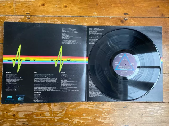 PINK FLOYD - DARK SIDE of the MOON Early Press VINYL LP  - nice!