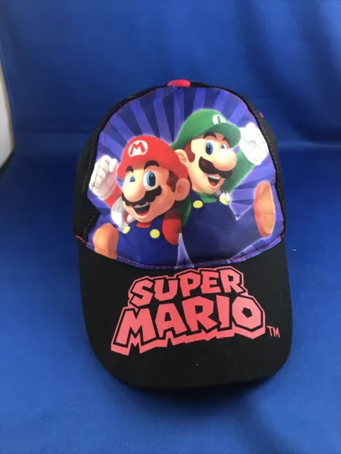 Super Mario Baseball Hat- Child Size- Black