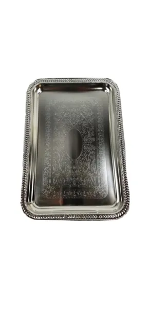 Nickel Plated Decorative Trays - Set of 4