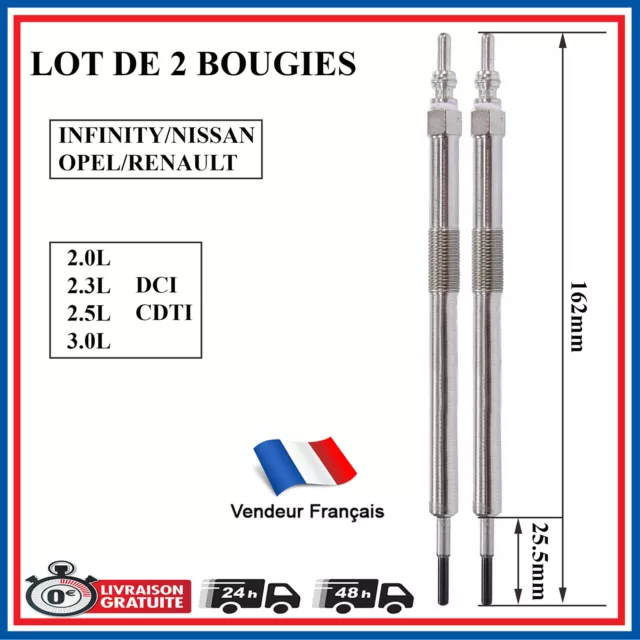 Bougie De Prechauffage Pour Opel Movano B & Vivaro A = 4451750 4451750