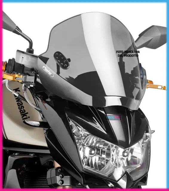 Puig Saute Vent Trend Pour Kawasaki Z300 15-17 Fume Clair