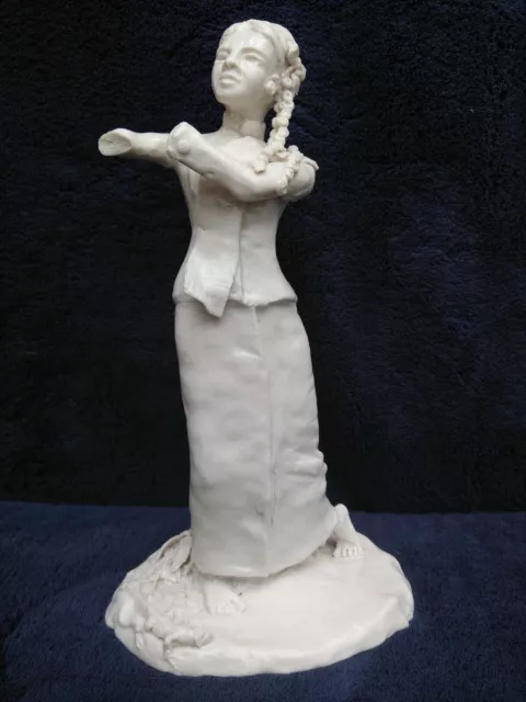 Antique China Chinese Lady Figurine 18th Century Blanc De Chine Chelsea Bow ?