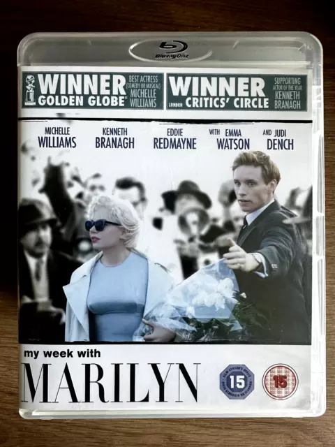 My Week with Marilyn Blu-ray 2011 Monroe Biopic Movie Drama w/ Michelle Williams