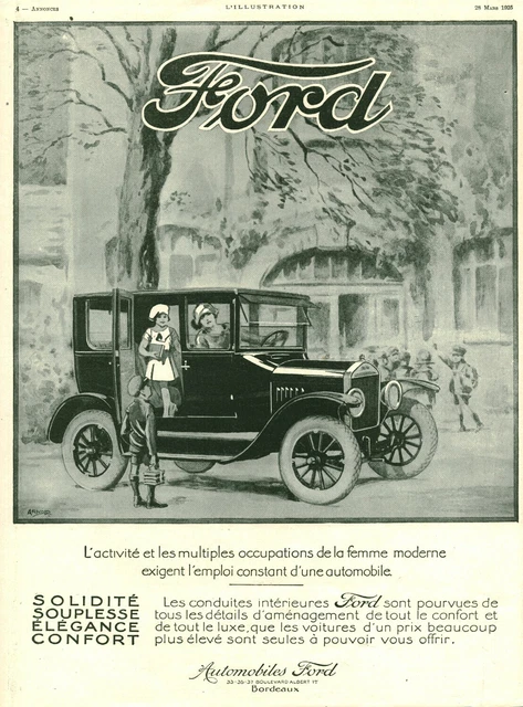 PUBLICITÉ ANCIENNE AUTOMOBILE Manessius 1925 issue de magazine EUR 8,50