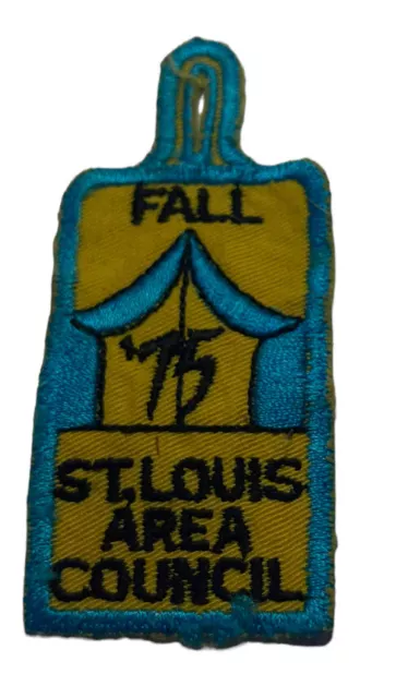 Vintage 1975 ST. LOUIS AREA COUNCIL Boy Scout Fall Camporee PATCH BSA Badge Camp