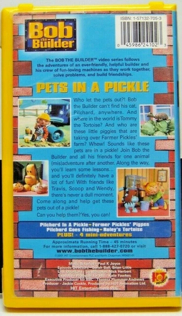 BOB THE BUILDER Pets In A Pickle VHS HIT Entertainment 2001 £9.44 ...