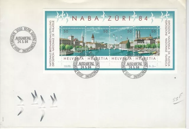 SUISSE SWITZERLAND Yvert Bloc n° 24 oblitéré - FDC