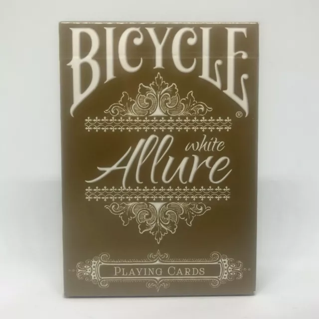 Bicycle Allure White Playing Cards Poker Deck - Gold limited numbered edition