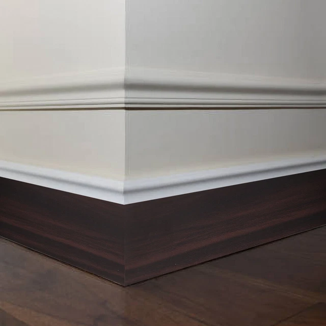 Baseboard-Trimm selbstklebender Wandaufkleber Hintergrundboden Ecke Rundplatte