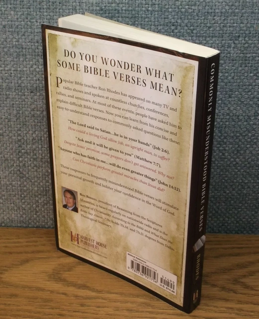 Ron Rhodes Commonly Misunderstood COMMONLY MISUNDERSTOOD BIBLE VERSES Ron Rhodes Difficult Passages ...