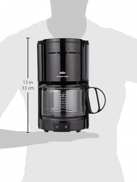 Braun KF 47/1 Aromaster Classic schwarz Filterkaffeemaschine 1000 Watt 10 Tassen 6