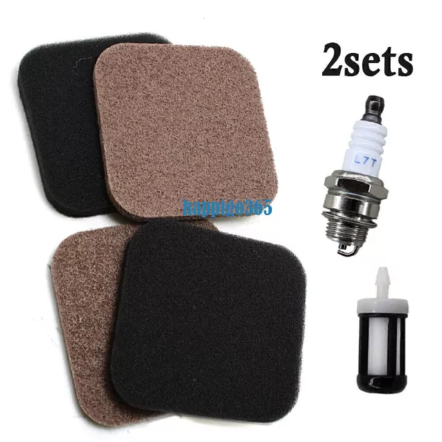 2x Luftfilter + Zündkerze Für Stihl HS72 HS74 HS76 FS72 FS74 FS76 FS85 FS80 LOVE