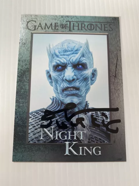 Richard Brake AUTOGRAPH Signed Night King Card - Game Of Thrones - COA